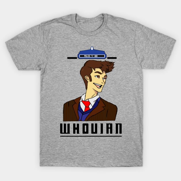 David Tennant / Whovian T-Shirt by Cp7